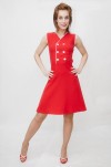 Vestido rojo marinero Newport-2